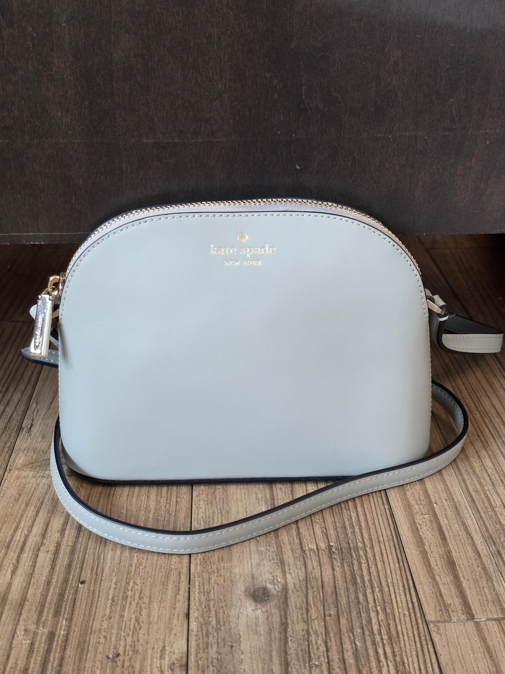 Kate Spade leather dome crossbody bag Avalon Mist